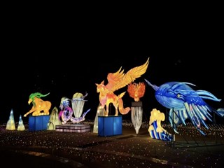 庆城县岐黄周祖文化景区国潮灯展紧张筹备